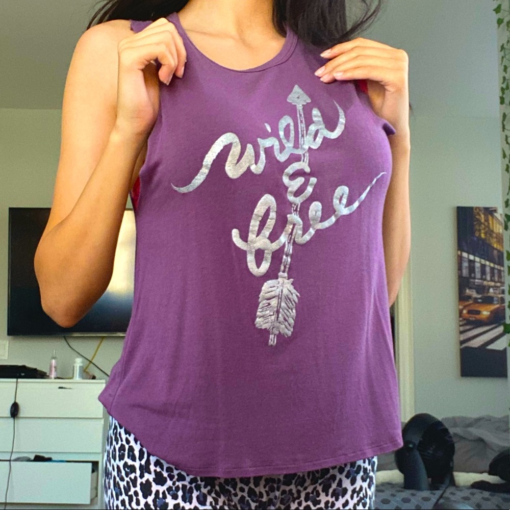 URBAN HERITAGE Purple Sleeveless Tank Top